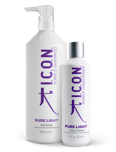 -25% Pure light | Champú 1l y acondicionador matizador púrpura